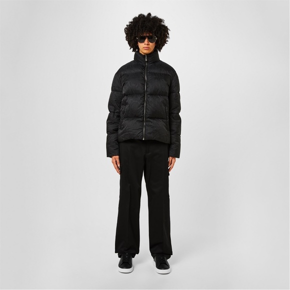 $3275 AUTHENTIC VERSACE sz 50 L, Black Barocco Light Puffer Down Jacket - Picture 5 of 16